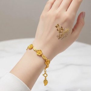 Lussufy Signature Gold Plated Bloom Bracelet
