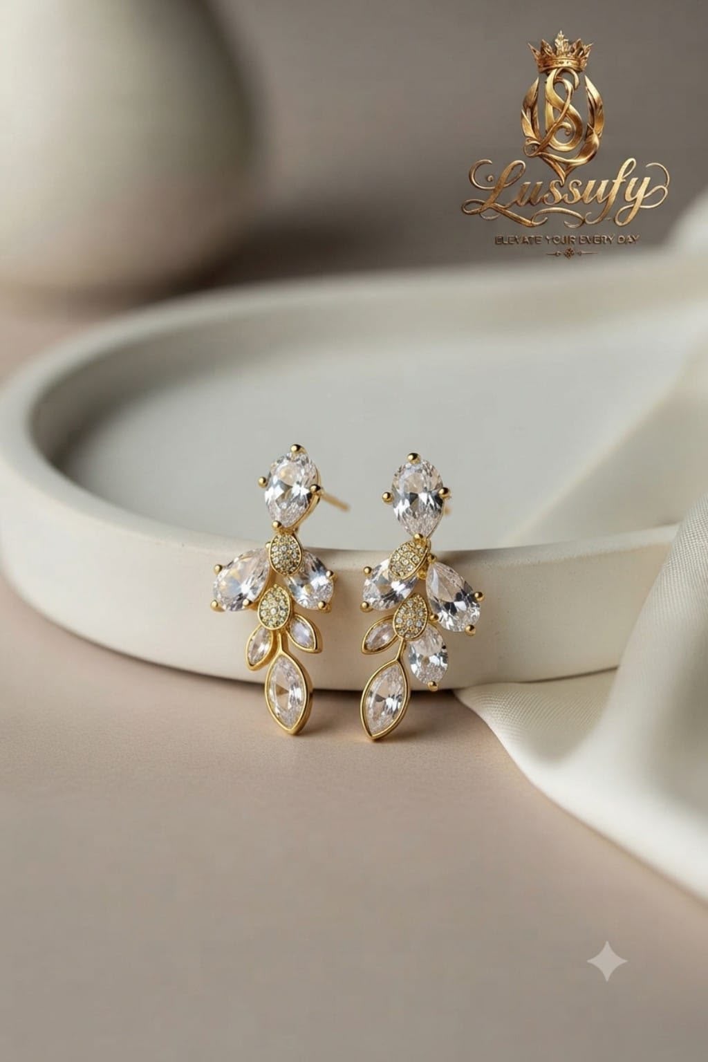 Luxe Blossom Cascade Earrings