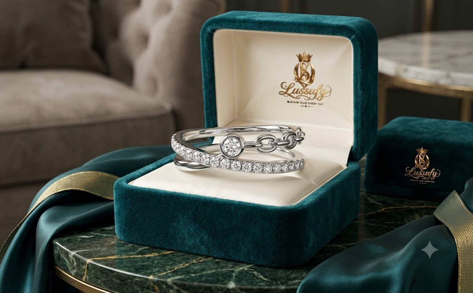 Luxe Infinity Halo Ring