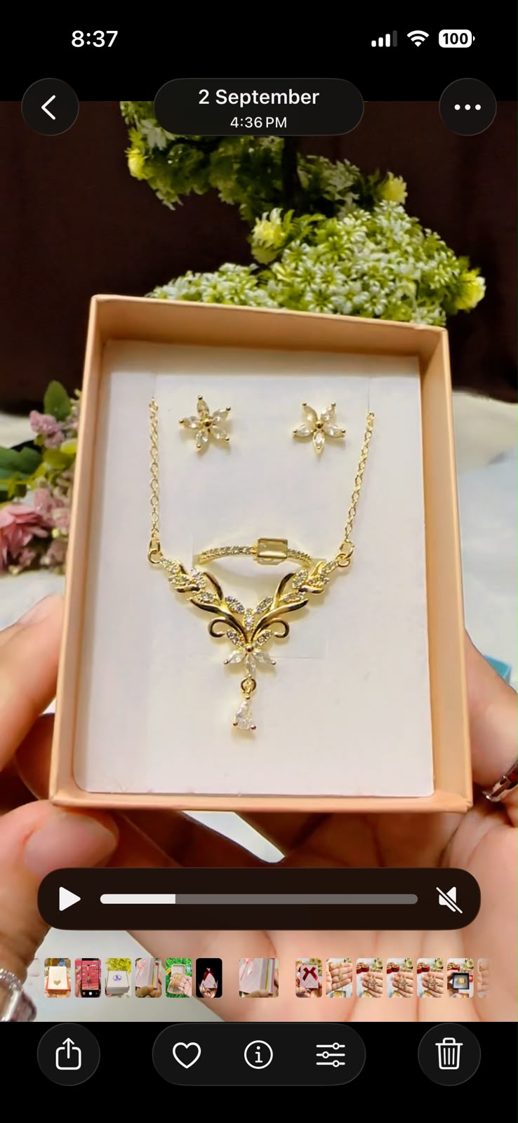 DC Floral Necklace combo Set