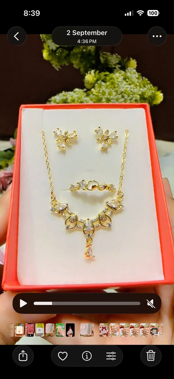 DC Floral Necklace combo Set - Image 2
