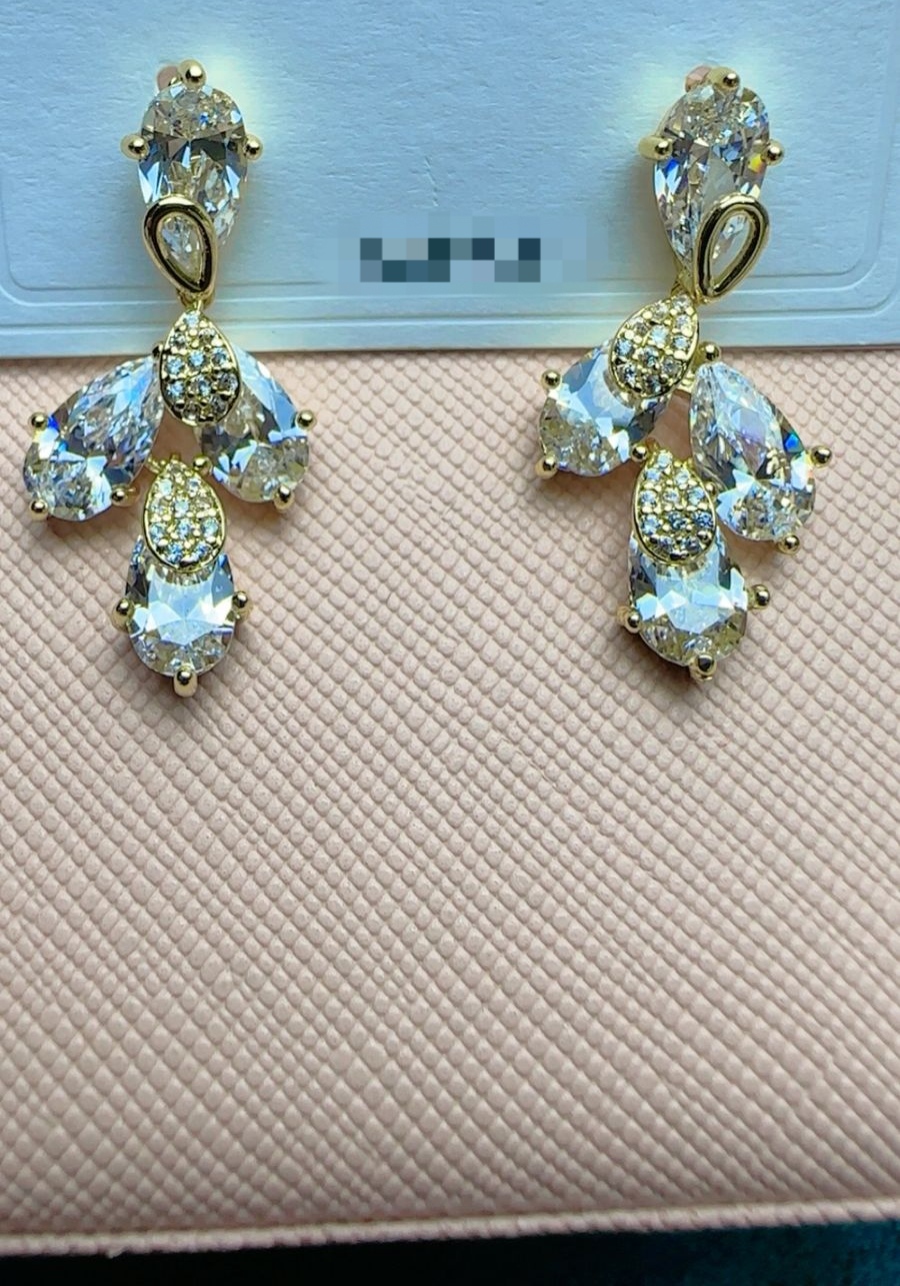 Luxe Blossom Cascade Earrings - Image 2