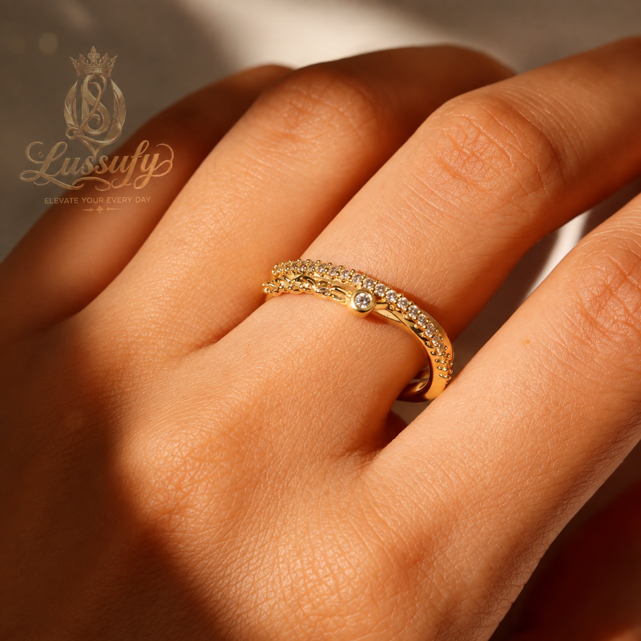 Luxe Infinity Halo Ring - Image 2