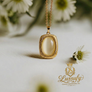 Opal Aura Golden Pendant